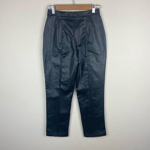 Princess Polly Faux Leather Encore Pant - Black - Picture 6 of 8